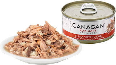 Canagan Κονσέρβα Wet Food for Adult Cats In Can with Crab / Tuna 1pc 75gr