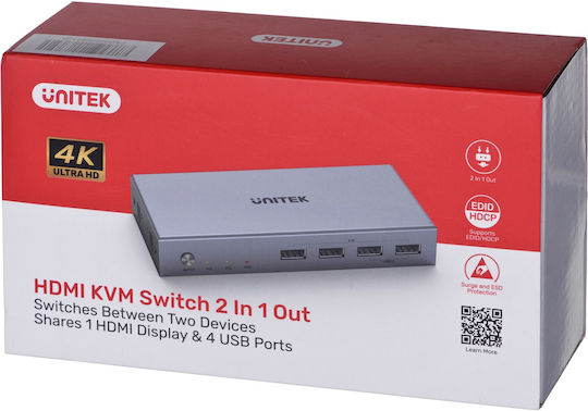 Unitek V307A KVM и превключвател на данни V307A