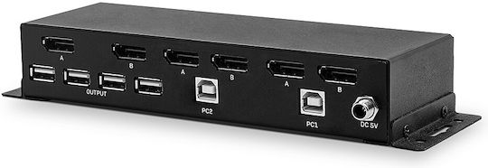 Lindy Dual Head DisplayPort 1.2 KVM Switch