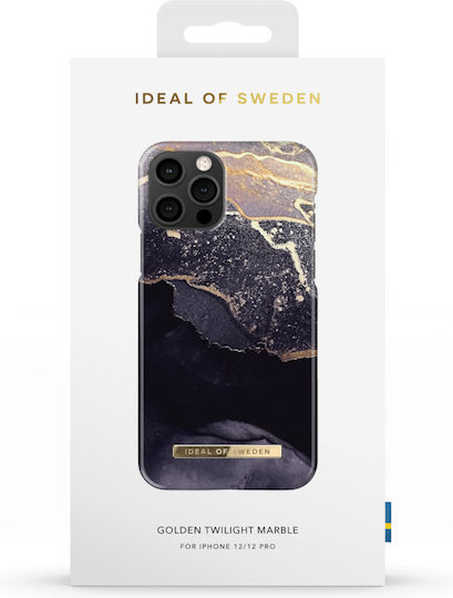 iDeal Of Sweden Fashion Back Cover Πλαστικό Golden Twilight Marble (iPhone 12 / 12 Pro)