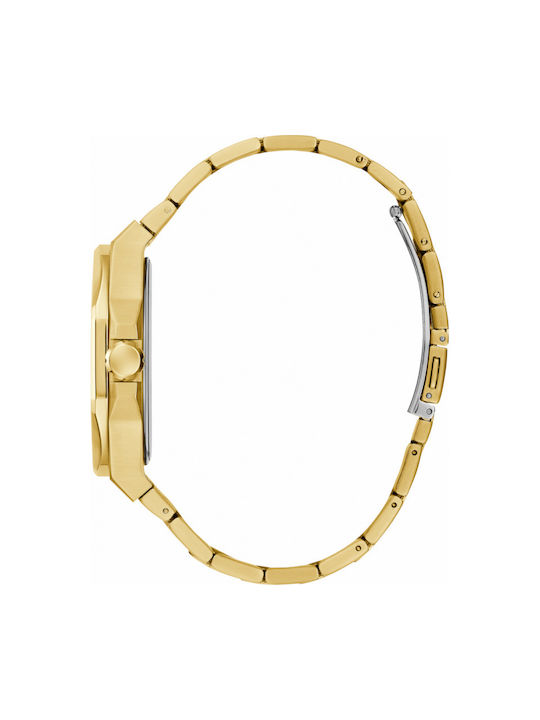 Guess Emperor Uhr Batterie mit Gold Metallarmband