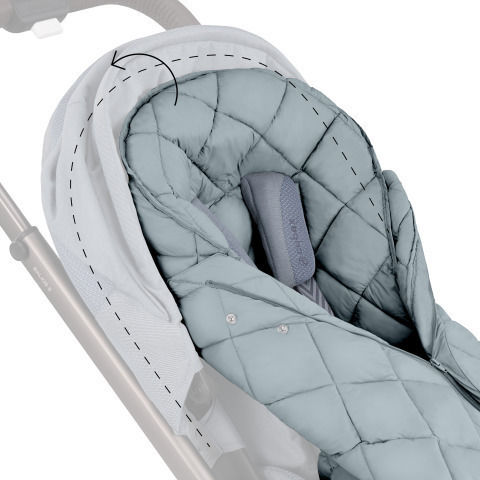 Cybex Snogga Universal Ποδόσακος Καροτσιού Deep Black 90x50εκ.