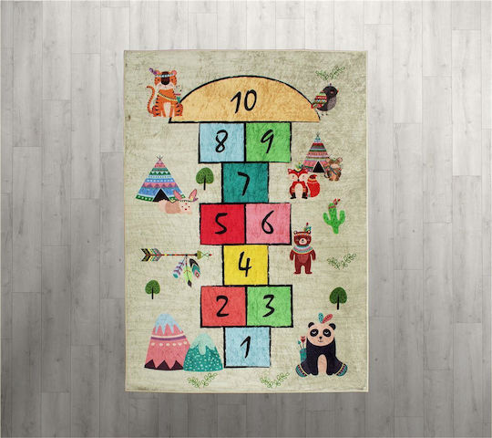Dimcol Kids Synthetic Rug Hopscotch 284 135x200cm Ecru
