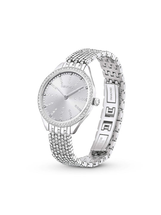 Swarovski Uhr mit Silber Metallarmband