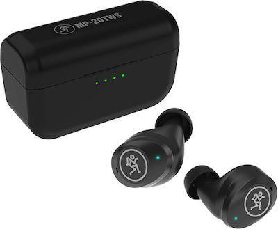 Mackie MP-20TWS In-ear Bluetooth Handsfree Ακουστικά με Αντοχή στον Ιδρώτα και Θήκη Φόρτισης Μαύρα