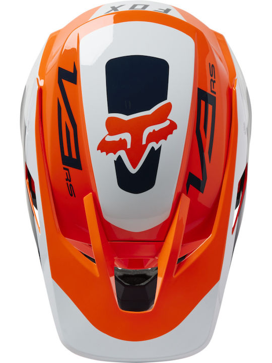 Fox V3 RS Efekt Flo Orange Κράνος Μηχανής Motocross DOT / ECE 22.05