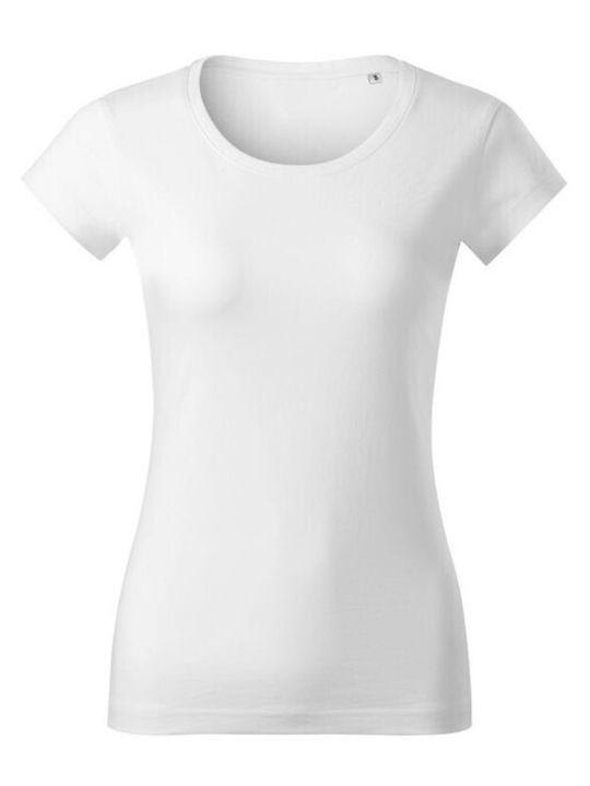 Adler Γυναικείο Διαφημιστικό T-shirt σε Λευκό Χρώμα