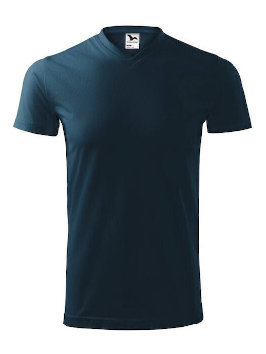 Adler Ανδρικό Διαφημιστικό T-shirt Κοντομάνικο σε Navy Μπλε Χρώμα