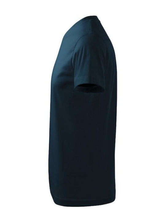 Adler Ανδρικό Διαφημιστικό T-shirt Κοντομάνικο σε Navy Μπλε Χρώμα