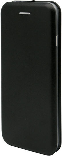 iNOS Curved M-Folio Book Δερματίνης Μαύρο (Realme C35)