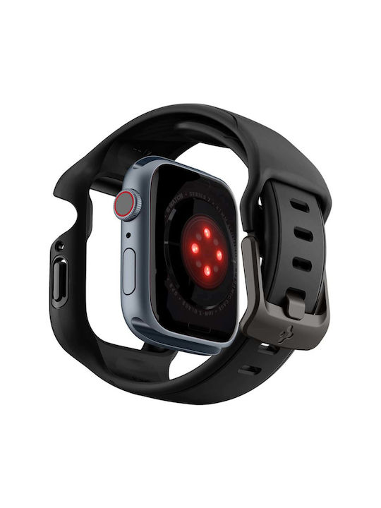 Spigen Liquid Air Pro Θήκη Σιλικόνης σε Μαύρο χρώμα για το Apple Watch 41mm