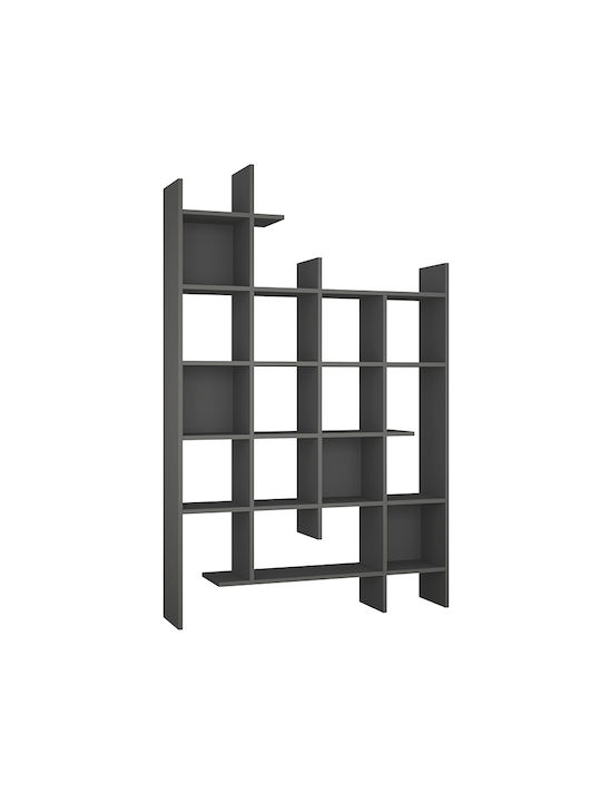 Bookcase Manco Charcoal 122x25.5x188cm