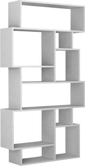 Bookcase Karmato White 96x25.5x168.5cm