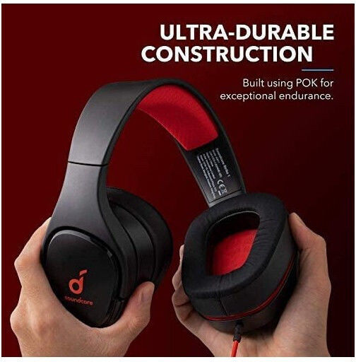 Soundcore by Anker Strike 1 Over Ear Gaming Headset with Connection 3.5mm Black/Red