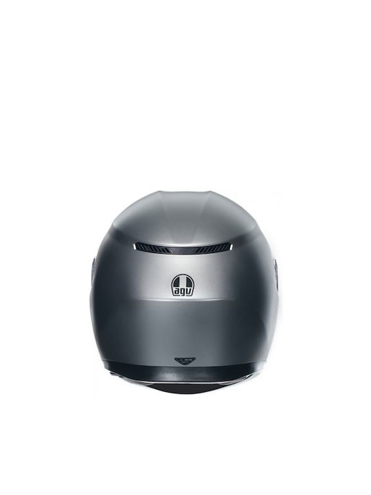 AGV K3 Grey Matt Motorcycle Helmet Full Face ECE 22.06 1500gr with Pinlock and Sunvisor