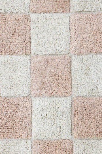 Lorena Canals Handmade Kids Cotton Rug Kitchen Tiles 120x160cm Rose