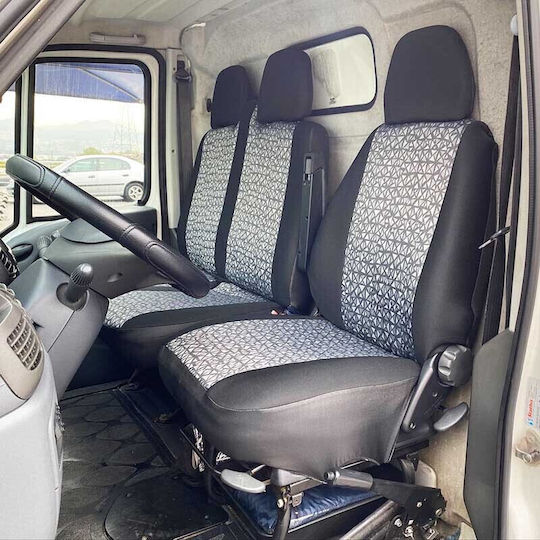 Carner Car Cover Set 7pcs Black / Gray