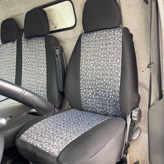 Carner Car Cover Set 7pcs Black / Gray