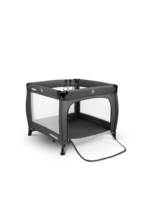 Caretero Quadra Park with Mattress Gray 82x82cm