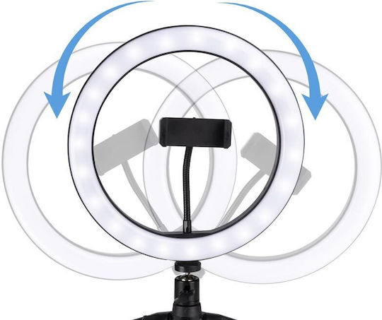 Grundig Ring Light 25cm με Επιτραπέζιο Τρίποδο και Βάση για Κινητό