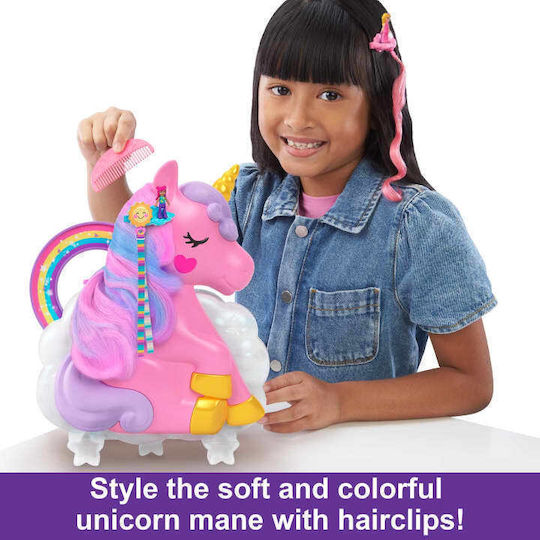 Mattel Rainbow Unicorn Salon Polly Pocket για 4+ Ετών 7εκ. (Διάφορα Σχέδια)