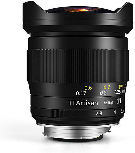 TTArtisan Full Frame Φωτογραφικός Φακός M11mm F2.8 Fisheye για Canon R Mount Black