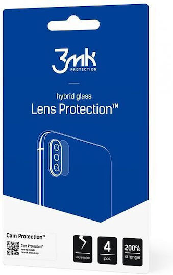 3MK Lens Flexible Glass Protecție Cameră Tempered Glass Transparent pentru Redmi Note 9T
