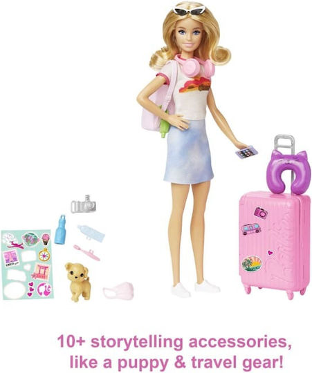 Barbie Ready for Travel Doll for Ages 3+