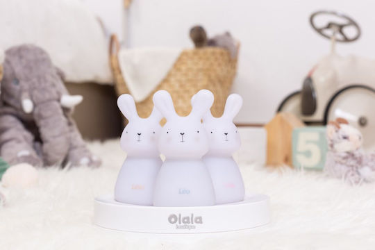 Lumini LED Lampă decorativă pentru copii Bunnies Alb 6x5x10εκ.