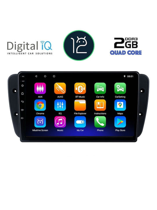 Digital IQ Car Audio System for Seat Ibiza Audi A7 2008-2015 (Bluetooth/USB/AUX/WiFi/GPS/CD) with Touch Screen 9"