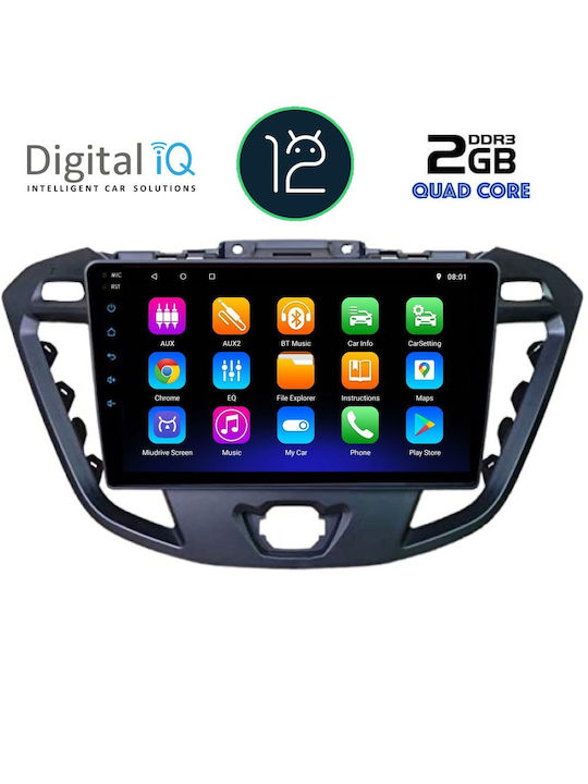 Digital IQ Sistem Audio Auto pentru Audi A7 Ford Tranzit Personalizat / Turneo Custom / Curierul Tourneo / Turneo / Curier / Curier de tranzit / Tranzit 2013-2019 (Bluetooth/USB/AUX/WiFi/GPS/Partitură) cu Ecran Tactil 9"