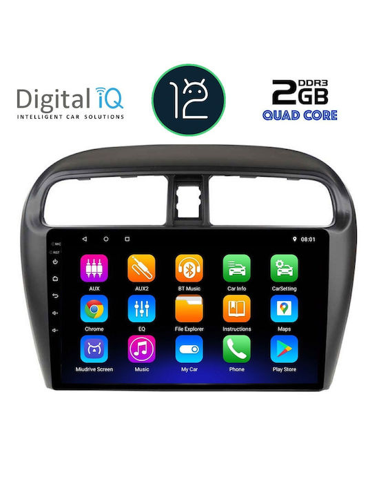 Digital IQ Car Audio System for Mitsubishi Space Star 2013-2020 (Bluetooth/USB/AUX/WiFi/GPS/Apple-Carplay/Android-Auto/CD) with Touch Screen 9"