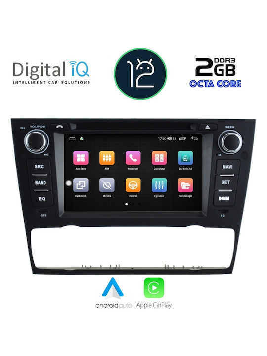 Digital IQ Car Audio System for BMW Series 3 / E90 / Series 3 (E90) / E91 / E92 2005-2012 (Bluetooth/USB/AUX/WiFi/GPS/CD) with Touch Screen 7"