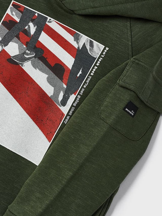 Kids Sweatshirt with Hood Khaki