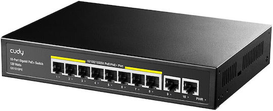 Cudy GS1010PE Unverwaltet L2 PoE+ Switch mit 10 Ports Ethernet