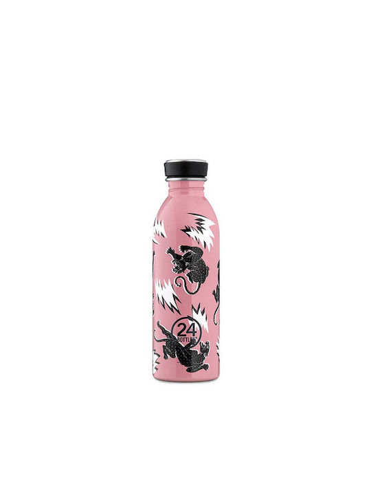 24Bottles Urban Sticlă de apă Oțel inoxidabil 500ml Roz Melodie Sălbatică