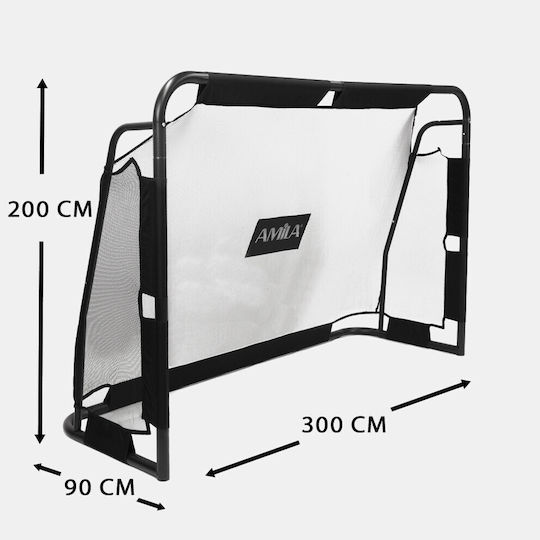 AMILA Street Football Goal 300x90x200cm 1 Piece
