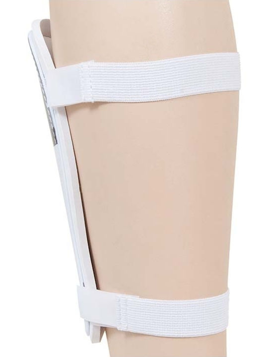 AMILA Hercules Adults Soccer Shin Protectors White Large 83177