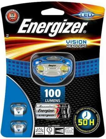 Energizer Φακός Κεφαλής LED IPX4 με Μέγιστη Φωτεινότητα 200lm Vision 2