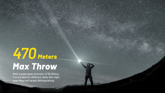NiteCore LED IP68 с Максимална Яркост 3000лм P23i Черен