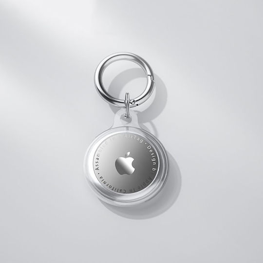 Tech-Protect Icon Θήκη Μπρελόκ Σιλικόνης για AirTag σε Διάφανο χρώμα