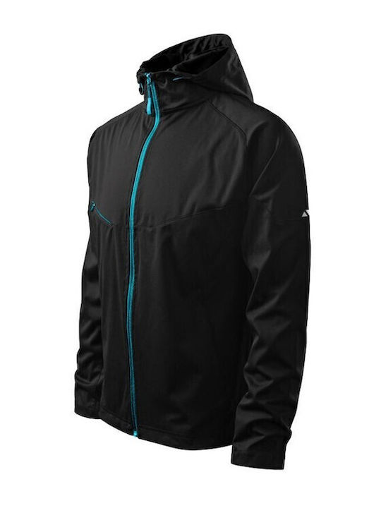 Winter Jacket Softshell Waterproof and Windproof Black