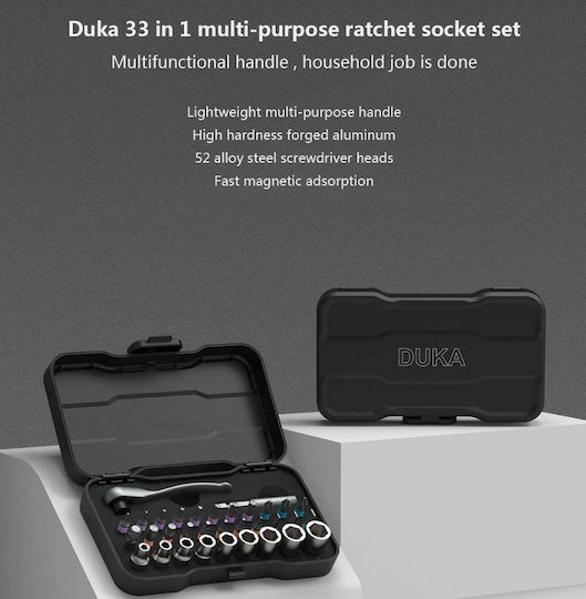 Duka Rs2 Set Ratchet 33pcs 47222