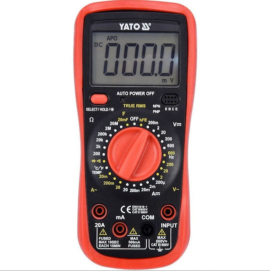 Yato Digital Multimeter True RMS with AC / DC / Resistance / Capacitance / Temperature Measurement YT-73083
