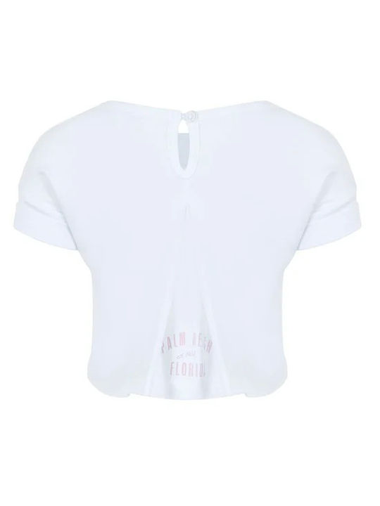 Lapin Kids Crop Top Short Sleeve White