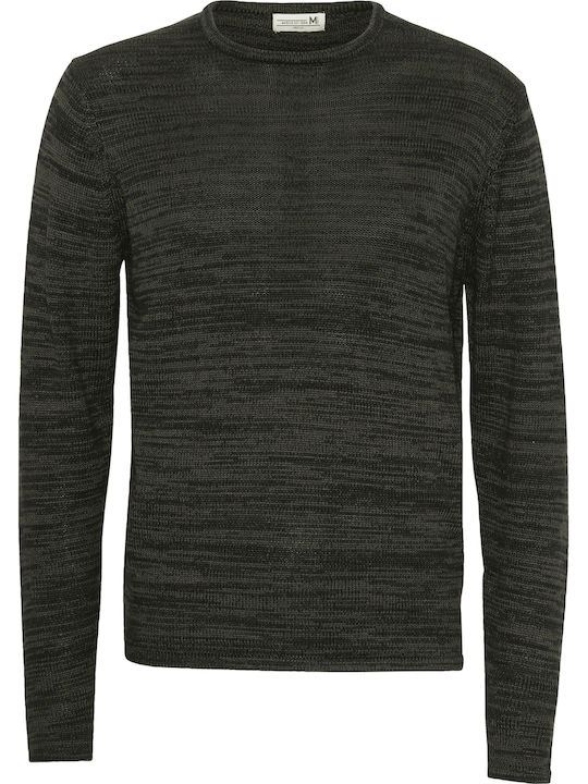 Langarm-Pullover Khaki