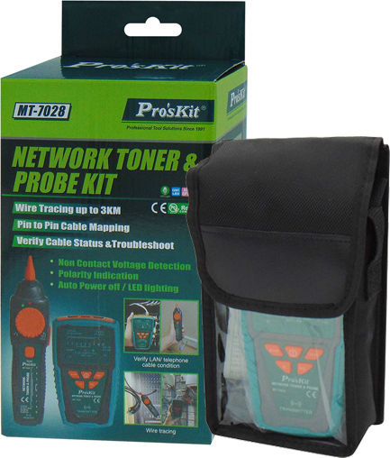 Proskit MT-7028 S/PRO Kabeltester Netzwerk RJ11 / RJ45 Digital