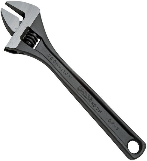 Unior 251/4 Cheie franceză Lungime 250mm cu deschidere a falțului până la 30mm
