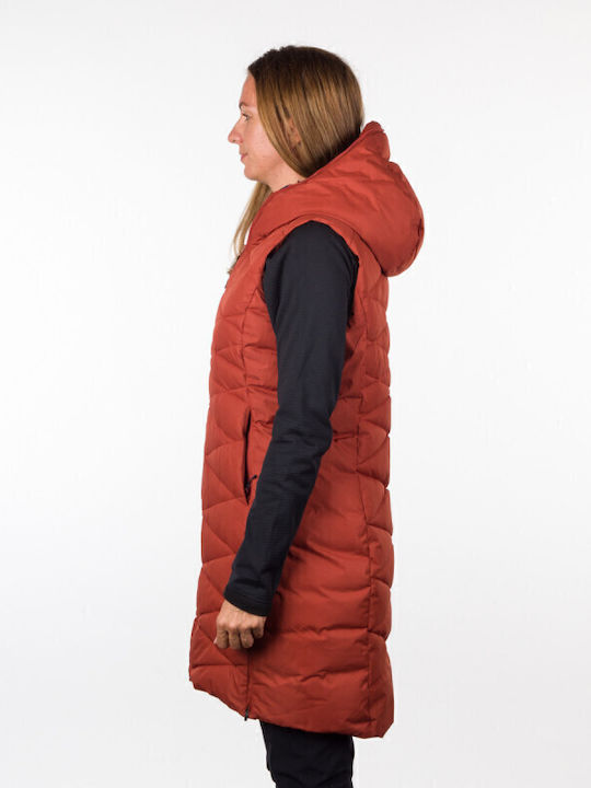Street Raelyn Women's Long Puffer Jacket for Winter Rust