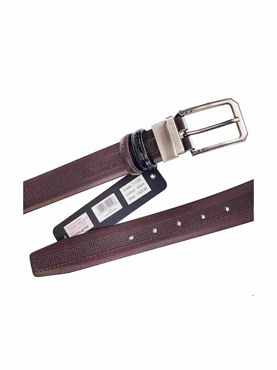 Men's Belt Leather Double Sided Black/Brown